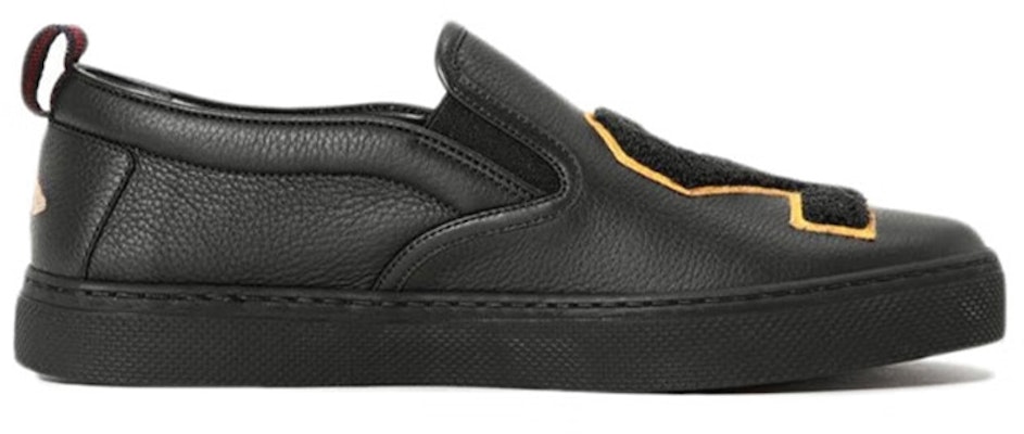 Gucci Kulit Slip-On Bulat Rendah-Atas Kasut 'Hitam' 449975-BXO60-1070 Order Gucci Kulit Slip-On Bulat Rendah-Atas Kasut 'Hitam' 449975-BXO60-1070