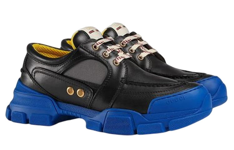 Lookbook Sneaker Kulit Gucci 'Hitam' 576048-1DZ10-1075