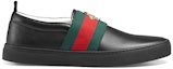 Order Zapatillas de Cuero Gucci 'Moda Negra' 407356-A3810-1169