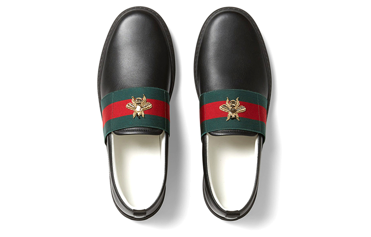Lookbook Gucci Sepatu Kulit 'Black Fashion' - Sepatu Fashion Kulit Hitam 407356-A3810-1169