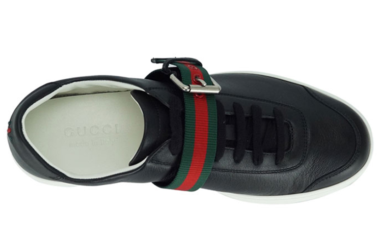 Shop Sneaker in Pelle Gucci ''Fashion Nero'' 407332-A38B0-1060