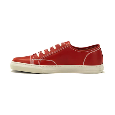 Gucci Leather Sneaker 'Red Fashion'