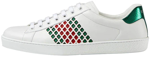 Gucci Leather Sneaker 'White Green Red' 429359-A38L0-9064 Gucci Leather Sneaker 'White Green Red' 429359-A38L0-9064