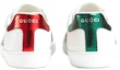 Shop GUCCI 古馳 皮革時尚休閒鞋 白綠紅