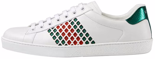 Gucci Leather Sneaker 'White Green Red' 429359-A38L0-9064 Gucci Leather Sneaker 'White Green Red' 429359-A38L0-9064