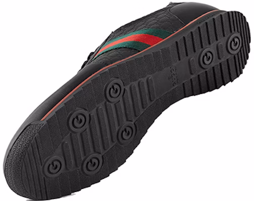 Gucci Leather Web Sneaker 'Black' 233334-A9LA0-1061 Details for Gucci Leather Web Sneaker 'Black' 233334-A9LA0-1061