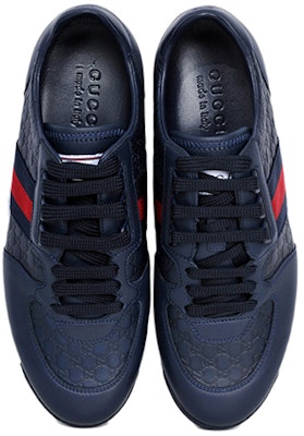 Zapatillas Gucci de Cuero con Banda 'Azul' 233334-A9LA0-4066 Lookbook Zapatillas Gucci de Cuero con Banda 'Azul' 233334-A9LA0-4066
