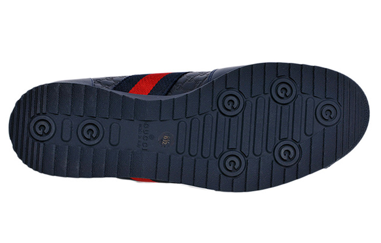Purchase Baskets Gucci en cuir avec bande ''Bleue'' 233334-A9LA0-4066