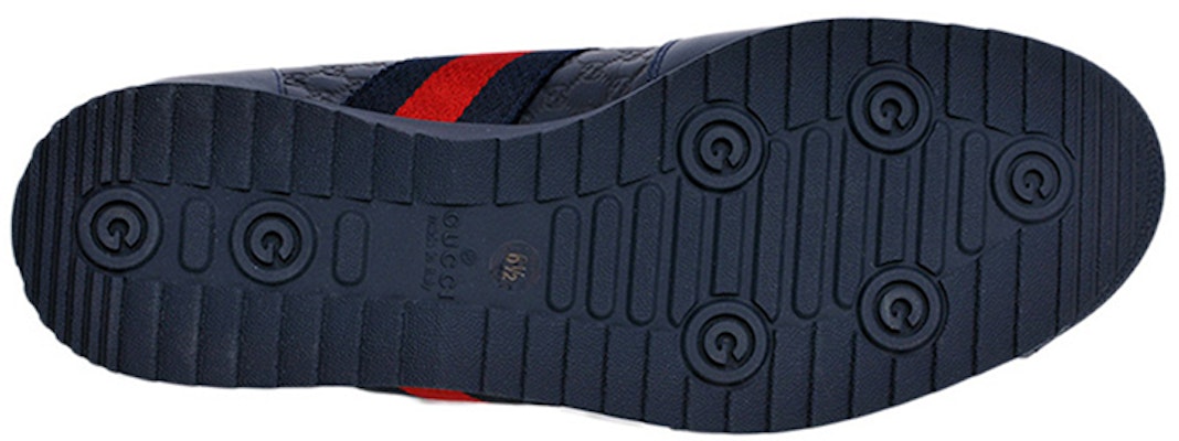 Gucci Leather Web Sneaker 'Blue' 233334-A9LA0-4066 Purchase Gucci Leather Web Sneaker 'Blue' 233334-A9LA0-4066