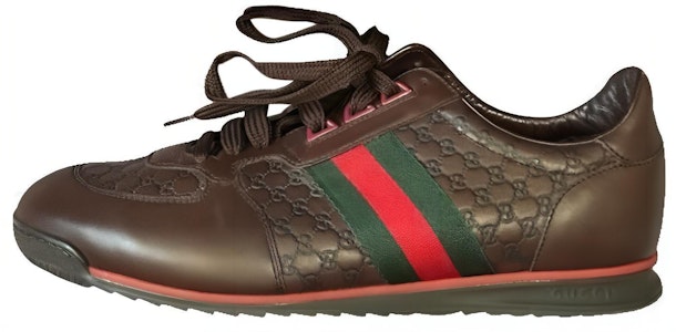 구찌 초콜릿 가죽 웹 스니커즈 (Gucci Chocolate Leather Web Sneakers) 233334-A9LA0-2051 Buy 구찌 초콜릿 가죽 웹 스니커즈 (Gucci Chocolate Leather Web Sneakers) 233334-A9LA0-2051