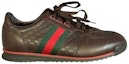 Order Sneaker Gucci Kulit Web 'Coklat' 233334-A9LA0-2051