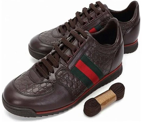 Gucci Leren Web Sneaker ''Chocolade'' 233334-A9LA0-2051 Lookbook Gucci Leren Web Sneaker ''Chocolade'' 233334-A9LA0-2051