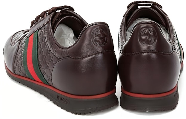구찌 초콜릿 가죽 웹 스니커즈 (Gucci Chocolate Leather Web Sneakers) 233334-A9LA0-2051 Shop 구찌 초콜릿 가죽 웹 스니커즈 (Gucci Chocolate Leather Web Sneakers) 233334-A9LA0-2051