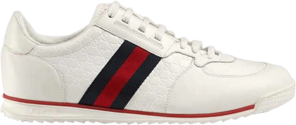 Gucci leather 2025 web sneaker