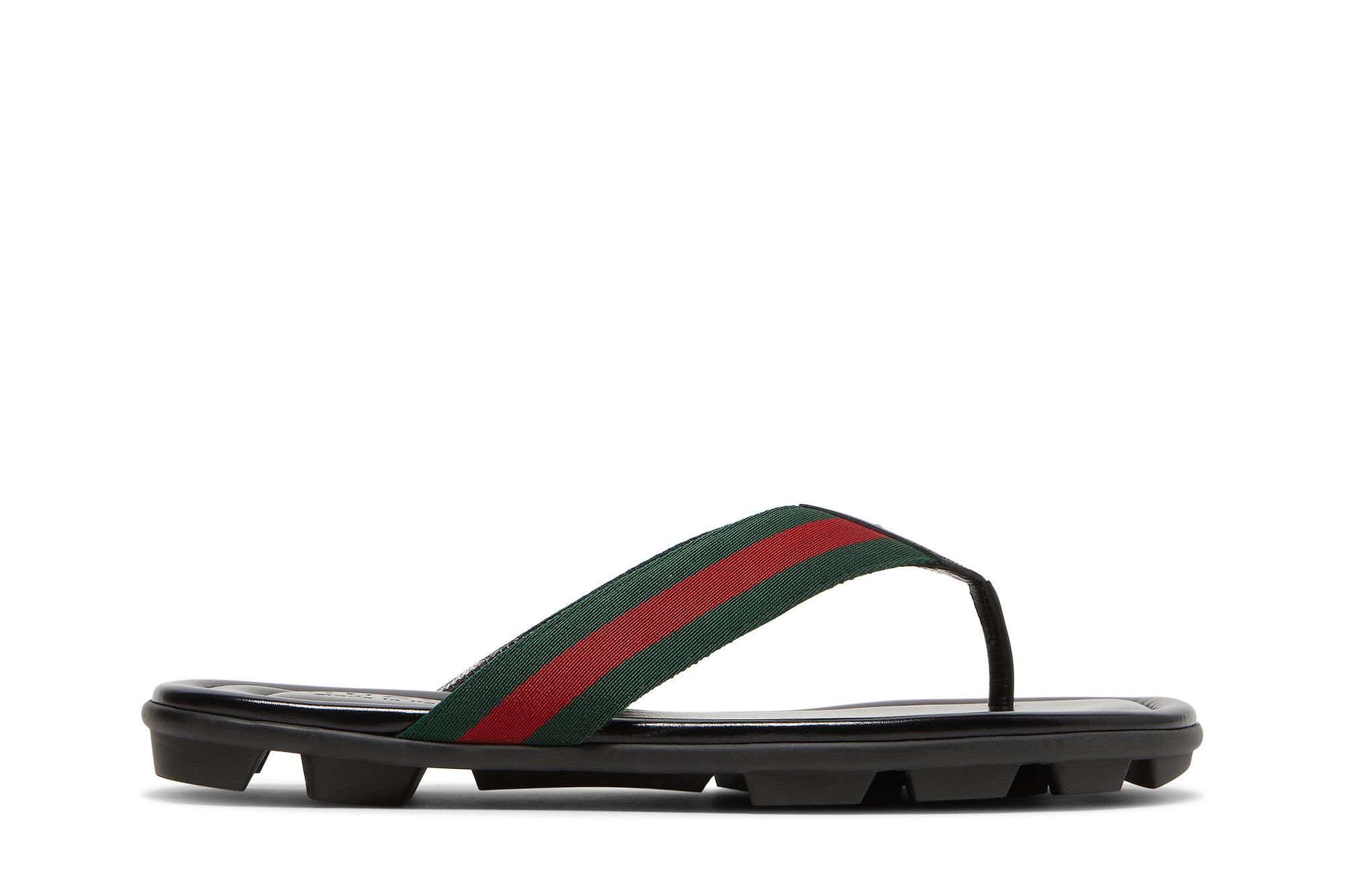 Gucci Leather Web Thong 'Black' 429362-H91A0-8480
