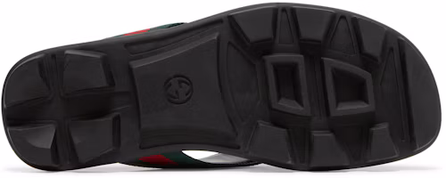 Purchase グッチ レザー ウェブ トング (ブラック) 429362-H91A0-8480