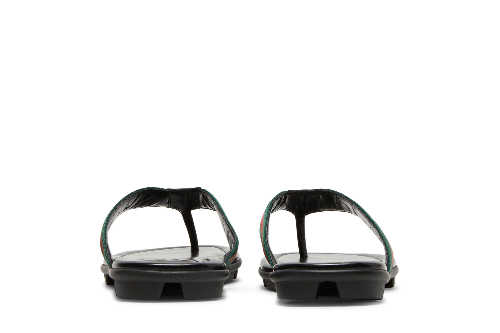 Sizing グッチ レザー ウェブ トング (ブラック) 429362-H91A0-8480