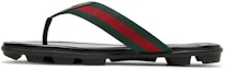 Lookbook Gucci Kulit Web Selipar 'Hitam' 429362-H91A0-8480