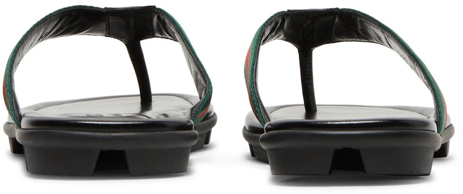 Gucci Leather Web Thong 'Black' 429362-H91A0-8480 Details for Gucci Leather Web Thong 'Black' 429362-H91A0-8480