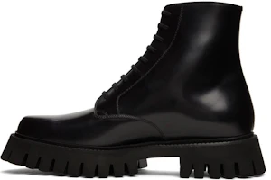 Gucci Leather Zip-up Chunky Heel Boots 'Black' 699584-17X00-1000 Gucci Leather Zip-up Chunky Heel Boots 'Black' 699584-17X00-1000