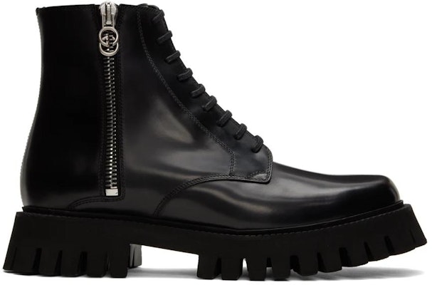Gucci Leather Zip-up Chunky Heel Boots 'Black' 699584-17X00-1000 Order Gucci Leather Zip-up Chunky Heel Boots 'Black' 699584-17X00-1000