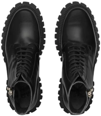 Gucci Leather Zip-up Chunky Heel Boots 'Black' 699584-17X00-1000 Shop Gucci Leather Zip-up Chunky Heel Boots 'Black' 699584-17X00-1000