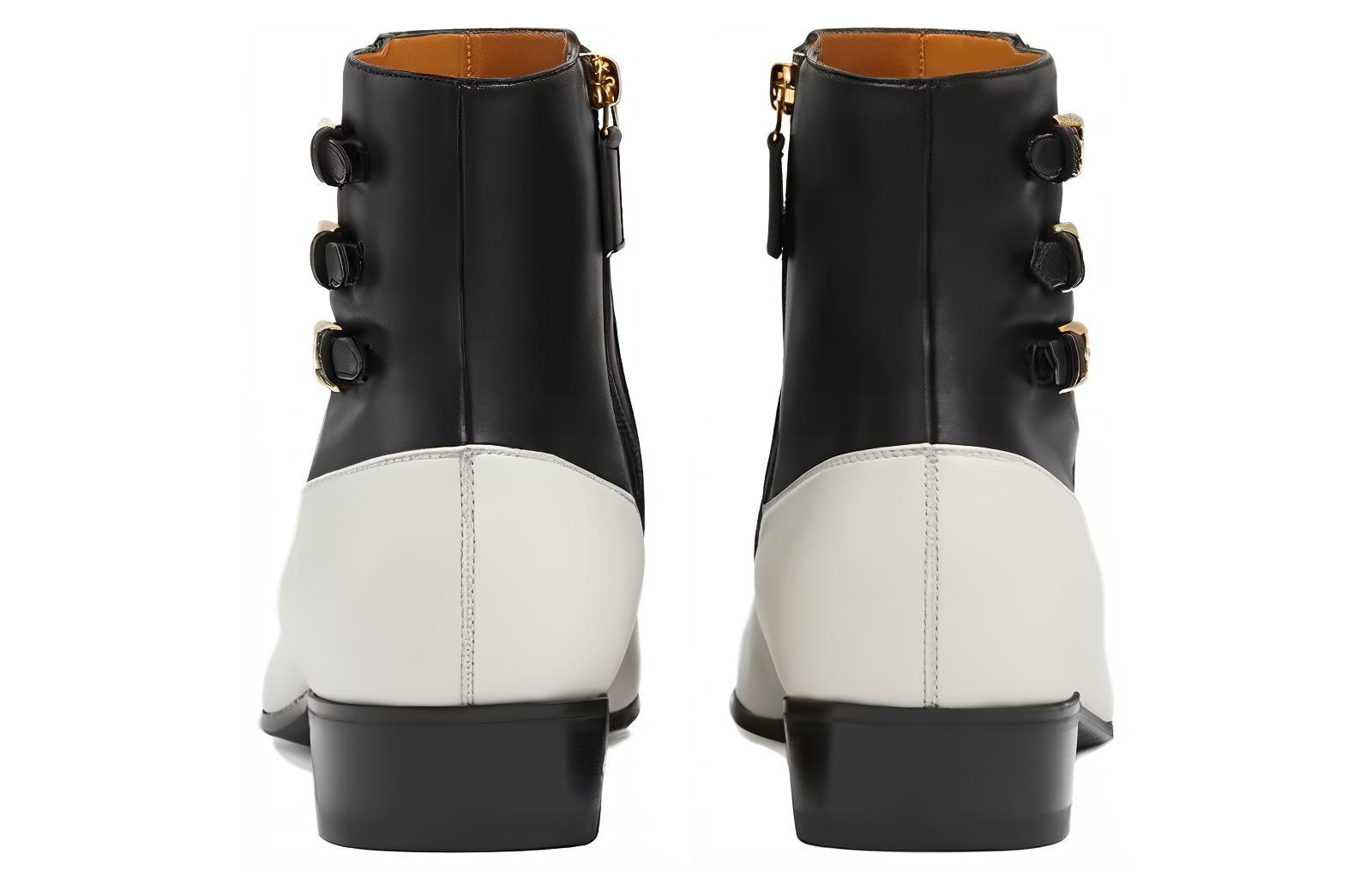 Shop Gucci Leather Zip 'Fashion Ankle Boot Black' 717026-AAA3G-1053