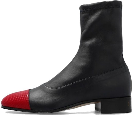 Gucci Leather Zip 'Fashion Ankle Boot Black Red' 725805-LAABO-6477 Buy Gucci Leather Zip 'Fashion Ankle Boot Black Red' 725805-LAABO-6477