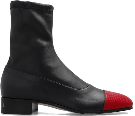 Gucci Leather Zip 'Fashion Ankle Boot Black Red' 725805-LAABO-6477 Order Gucci Leather Zip 'Fashion Ankle Boot Black Red' 725805-LAABO-6477