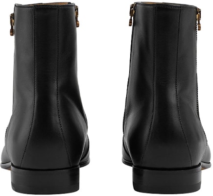Gucci Leather Zip Boot 'Fashion Short Black' 699324-0F300-1000 Shop Gucci Leather Zip Boot 'Fashion Short Black' 699324-0F300-1000