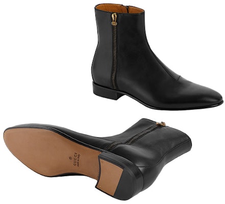Gucci Leather Zip Boot 'Fashion Short Black' 699324-0F300-1000 Purchase Gucci Leather Zip Boot 'Fashion Short Black' 699324-0F300-1000
