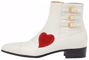 Gucci Leather Zip Short Boots 'White' 717026-AAA4W-9151 Gucci Leather Zip Short Boots 'White' 717026-AAA4W-9151