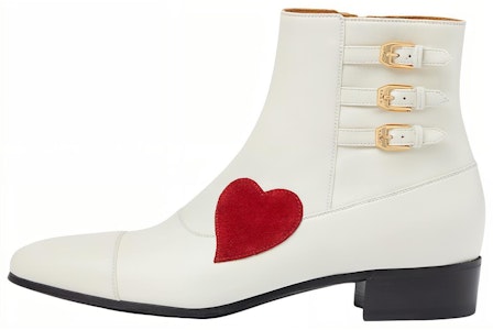 GUCCI 古馳 皮革 時尚拉鍊 短靴 男款 白色 Buy GUCCI 古馳 皮革 時尚拉鍊 短靴 男款 白色