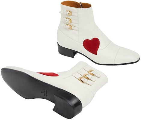 Gucci Leather Zip Short Boots 'White' 717026-AAA4W-9151 Shop Gucci Leather Zip Short Boots 'White' 717026-AAA4W-9151