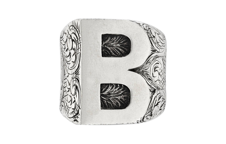 Order GUCCI 字母"B" 925纯银戒指 554243-J8400-0811