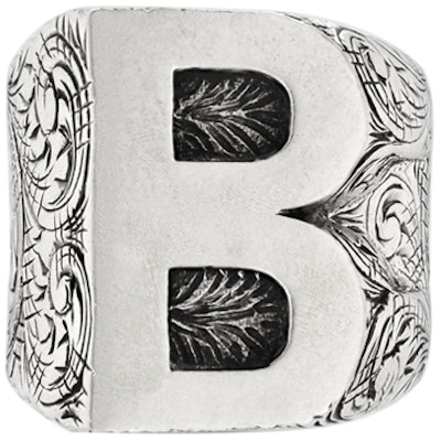 GUCCI 字母"B" 925纯银戒指 554243-J8400-0811 Order GUCCI 字母"B" 925纯银戒指 554243-J8400-0811