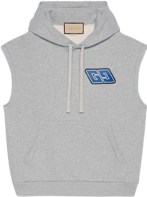 Gucci Letter Patch Sleeveless Hoodie Men’s Grey 759580-XJFY2-1056 Buy Gucci Letter Patch Sleeveless Hoodie Men’s Grey 759580-XJFY2-1056