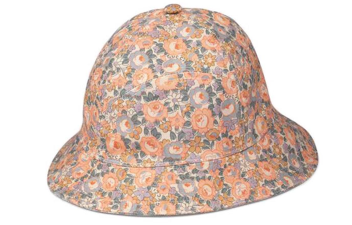 Shop GUCCI Liberty Floral Print Canvas Bucket Hat 638301-3HK96-5900
