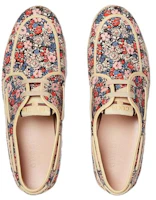 Lookbook GUCCI古馳 Liberty 圓頭繫帶 帆船鞋 男款 米紅藍