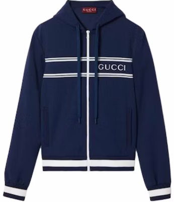 Gucci Lido 藍色標誌印花拉鏈連帽外套 787939-XJGJ5-1010 Buy Gucci Lido 藍色標誌印花拉鏈連帽外套 787939-XJGJ5-1010
