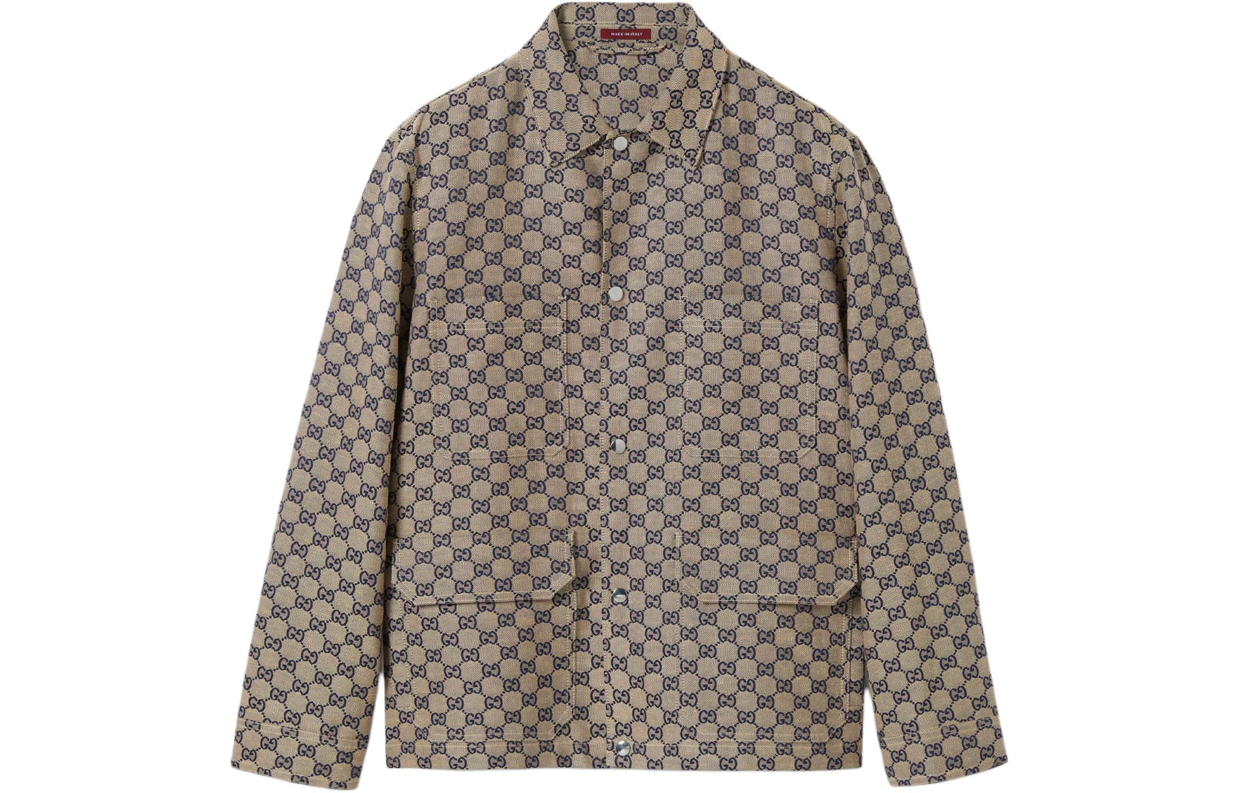 GUCCI Lido Logo Print Single-Breasted Jacket  Multicolor Long Sleeve. 784252-ZAM7G-9118 圖 2
