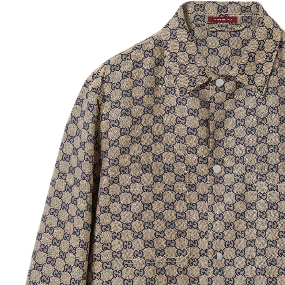 GUCCI Lido Logo Print Single-Breasted Jacket  Multicolor Long Sleeve. 784252-ZAM7G-9118 圖 9