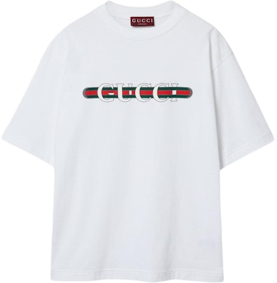 Kaos Gucci Lido Series Putih dengan Logo Print Crewneck 784361-XJGKB-9074 Buy Kaos Gucci Lido Series Putih dengan Logo Print Crewneck 784361-XJGKB-9074