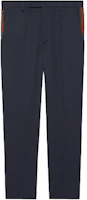 Gucci Lido SS22 Blue Cropped Relaxed Pants with Side Logo Strip 668588-Z8AQY-4433 Gucci Lido SS22 Blue Cropped Relaxed Pants with Side Logo Strip 668588-Z8AQY-4433
