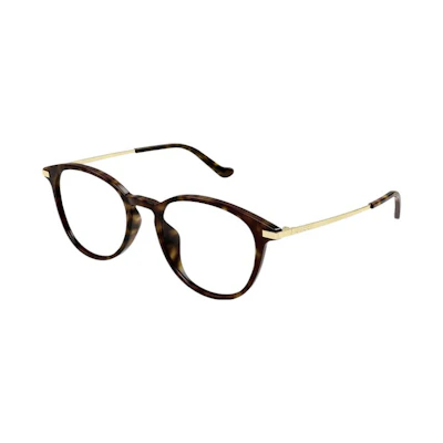 GUCCI Lightweight Acetate Round Optical Eyeglasses Brown . GG1466OA002