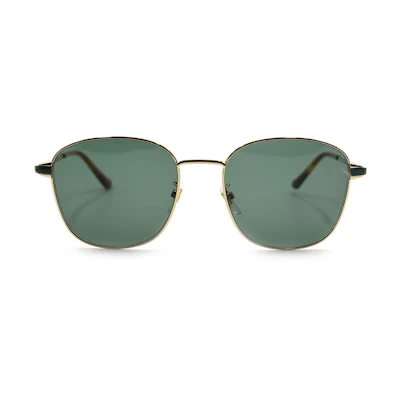 GUCCI Lightweight Metal-Inspired Sunglasses in Dark Green GG0575SK-004