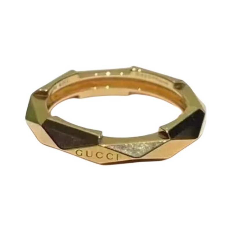 GUCCI Link to Love 18K Gold Ring Unisex Couple's Jewelry - Gold. 662177-J8500-8000 圖 3