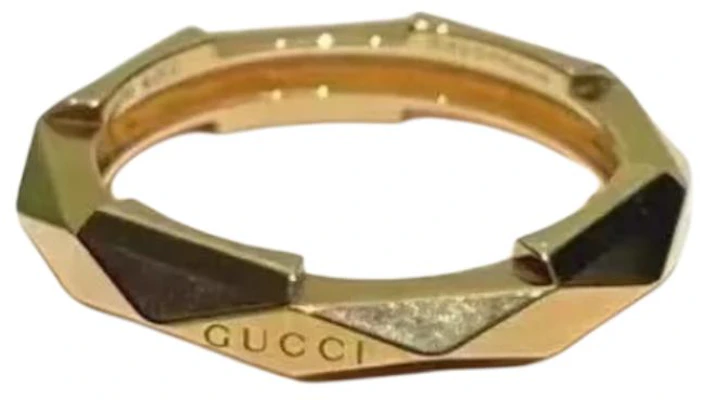 グッチ リンクトゥラブ 18K ゴールド リング ユニセックス カップル ジュエリー - ゴールド 662177-J8500-8000 Lookbook グッチ リンクトゥラブ 18K ゴールド リング ユニセックス カップル ジュエリー - ゴールド 662177-J8500-8000