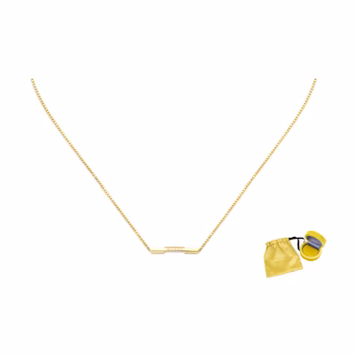 GUCCI Link to Love Gold Pendant Necklace Unisex Couple's Edition Gold. 662108-J8500-8000