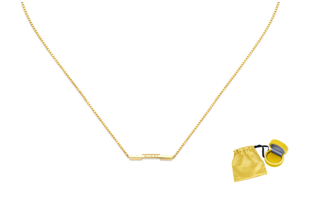 GUCCI Link to Love Gold Pendant Necklace Unisex Couple's Edition Gold. 662108-J8500-8000 圖 2
